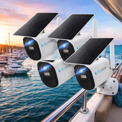AquaVue Solace - 4G Solar Marine Camera (4PK)