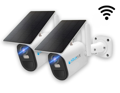 AquaVue Solace – WiFi Solar Marine Camera (2PK)