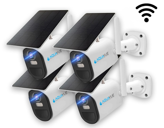 AquaVue Solace – WiFi Solar Marine Camera (4PK)